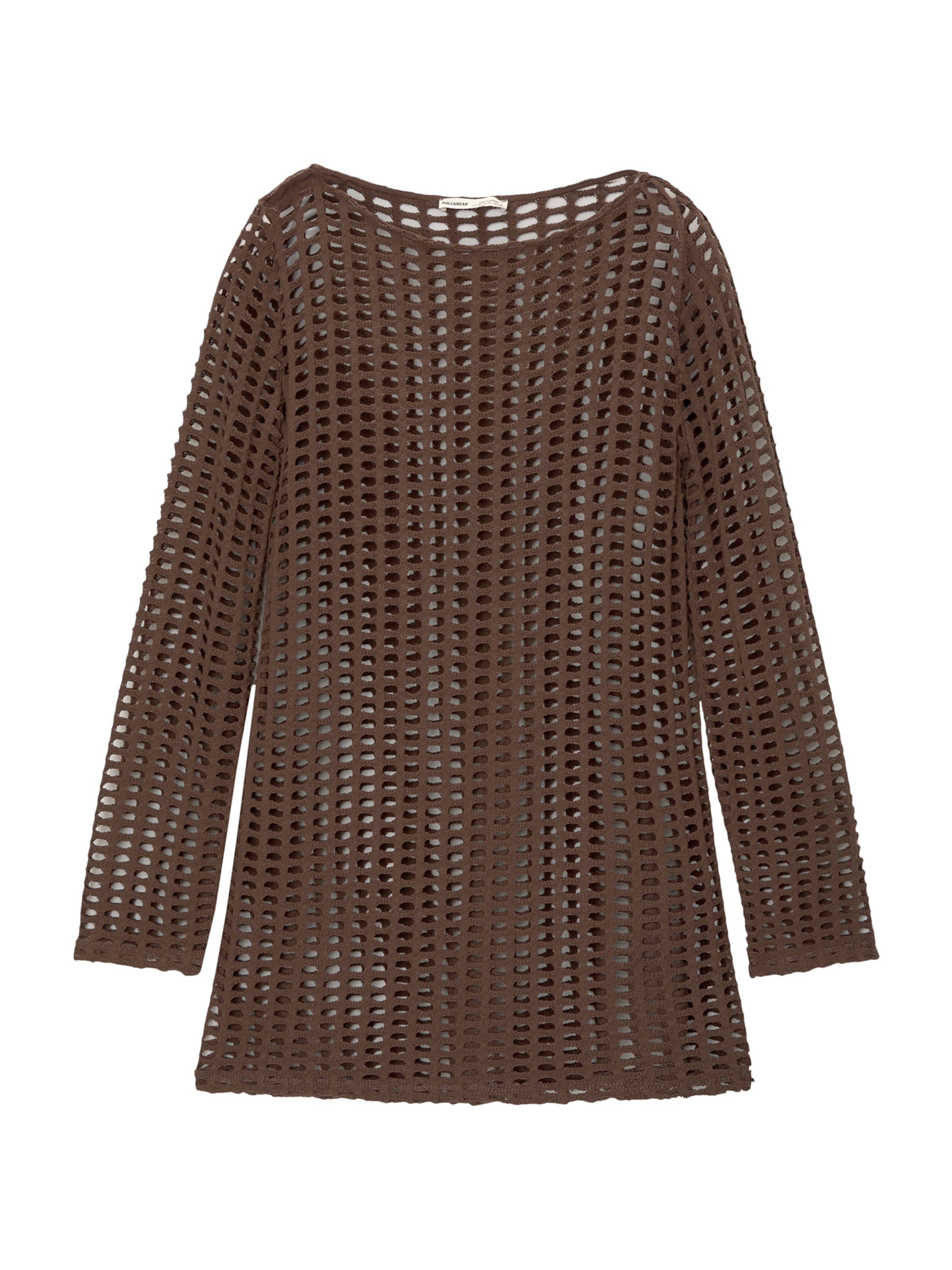 Pull&Bear Kötött ruhák - barna: elől