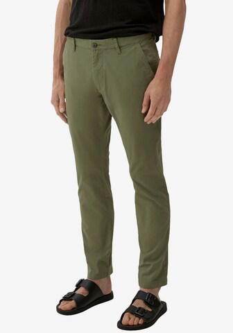 Coupe slim Pantalon chino s.Oliver en vert : devant