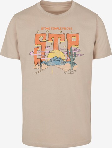 Merchcode Shirt 'Stone Temple Pilots - Desert Highway' in Beige: voorkant