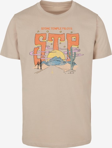 Merchcode Shirt 'Stone Temple Pilots - Desert Highway' in Beige: voorkant