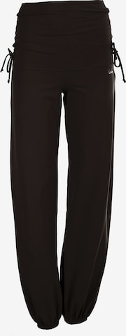 Tapered Pantaloni sport 'WH1' de la Winshape pe negru: față