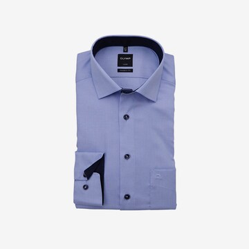 OLYMP Comfort fit Button Up Shirt 'Luxor' in Blue