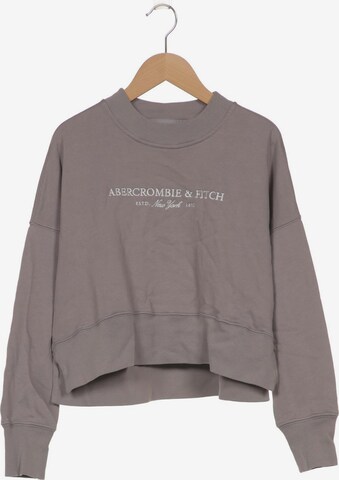 Abercrombie & Fitch Sweatshirt & Zip-Up Hoodie in XS in Grey: front