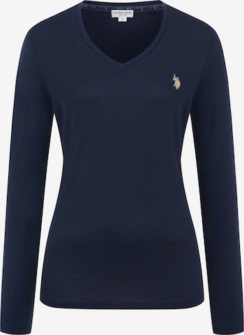 T-shirt U.S. POLO ASSN. en bleu : devant
