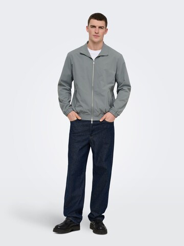 Veste mi-saison 'ONSGerreth' Only & Sons en gris