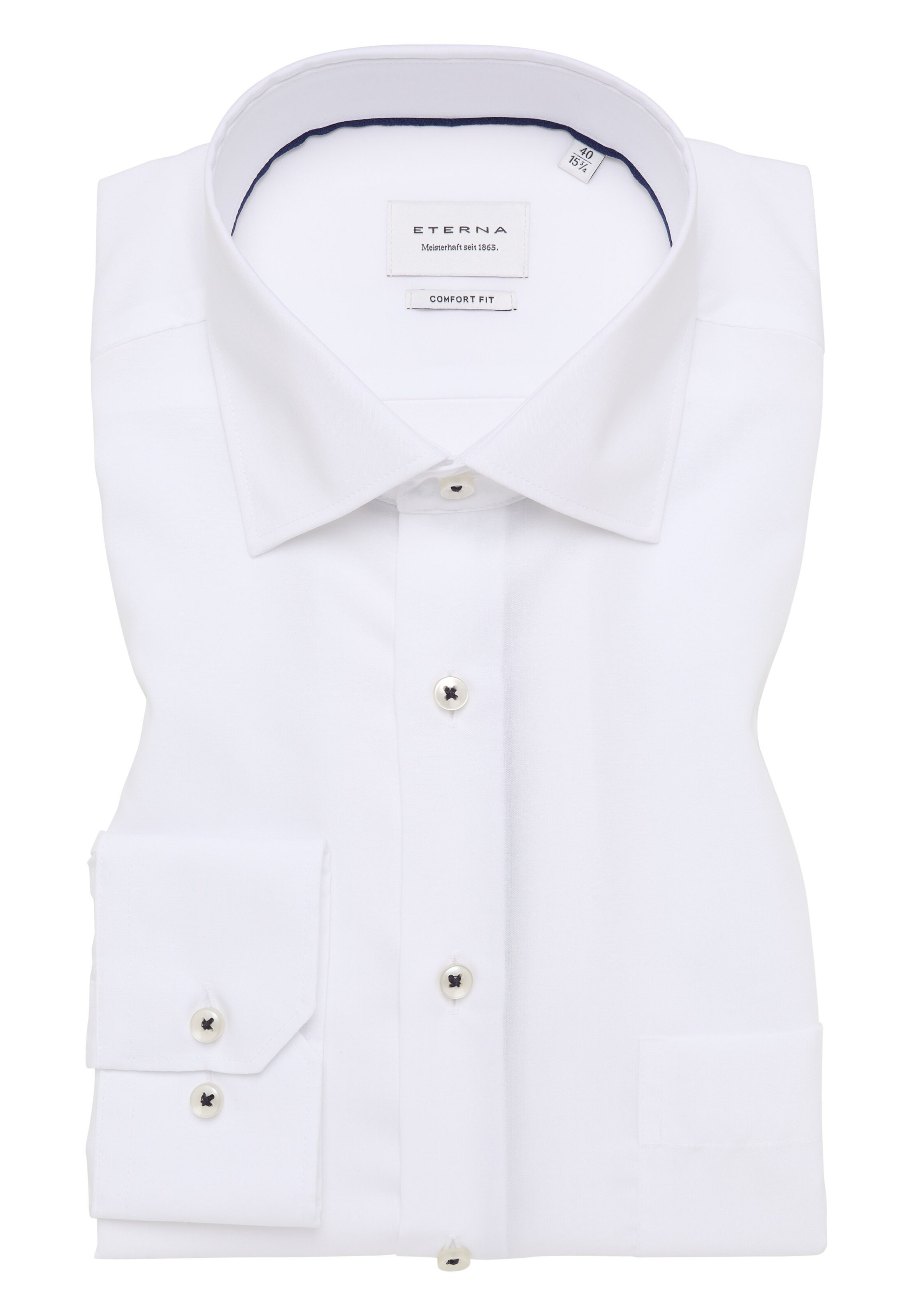 ETERNA Button Up Shirt in White, Item view