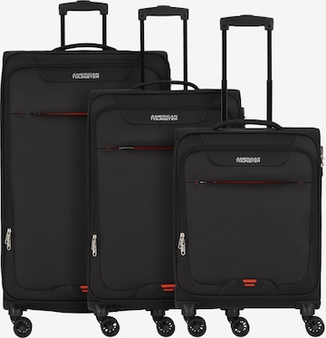 American Tourister Kofferset 'Street Roll' in Schwarz: predná strana