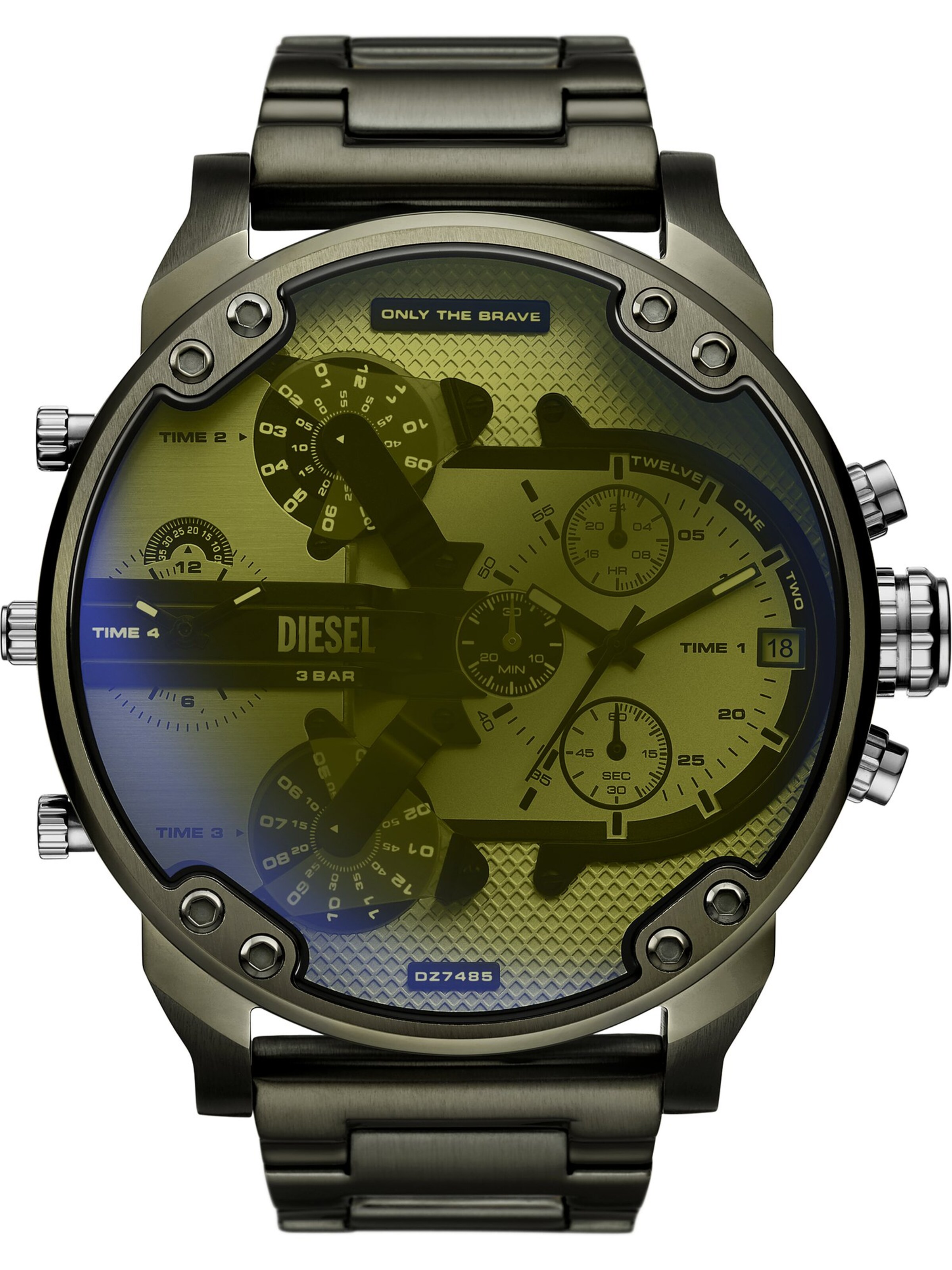 DIESEL Digitaluhr in Grün: Vorderseite