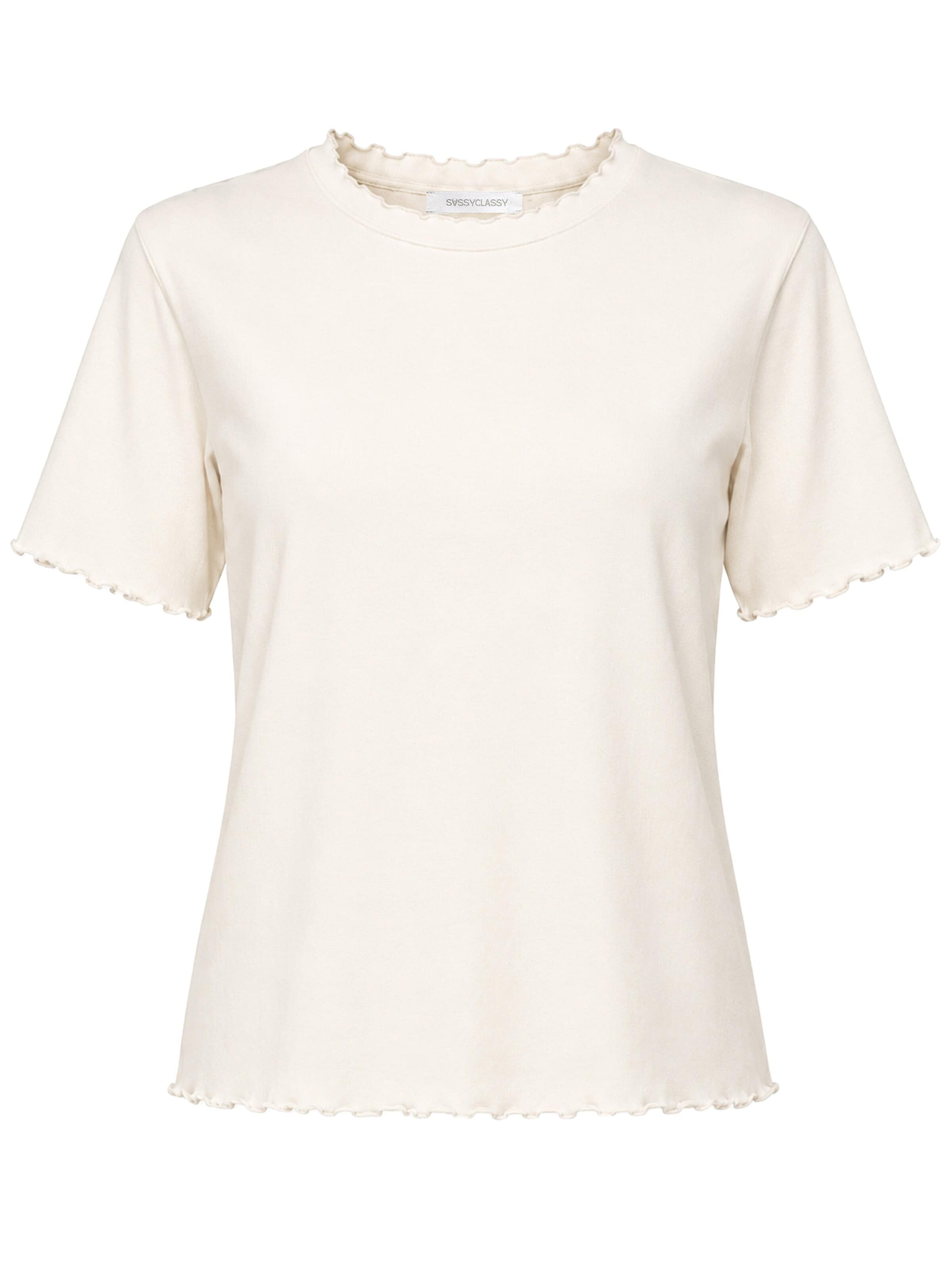 SASSYCLASSY Shirt‌‌‌‌ in Weiß: Vorderseite