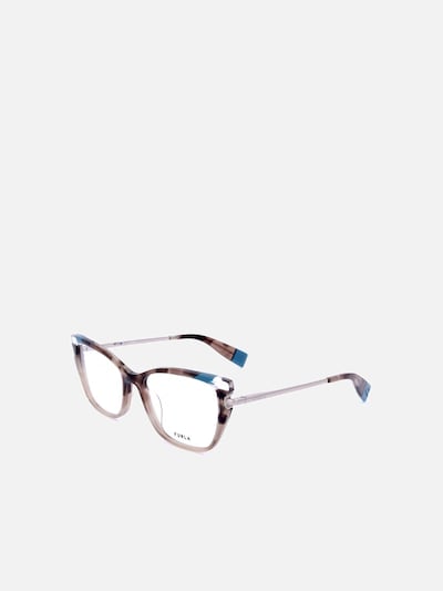 FURLA Lunettes de soleil 'Furla VFU499 Shiny brown beige havana 53/17/135 WOMAN Eyewear Frame' en 53 en marron, Vue avec produit