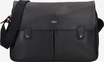 Jump Document Bag in Black: front