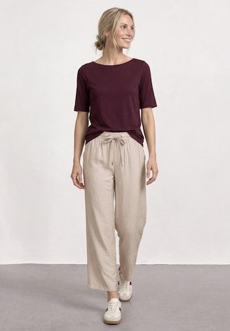 STREET ONE Wide Leg Hose in Beige