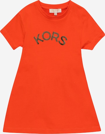 Michael Kors Kids - Vestido en naranja: frente