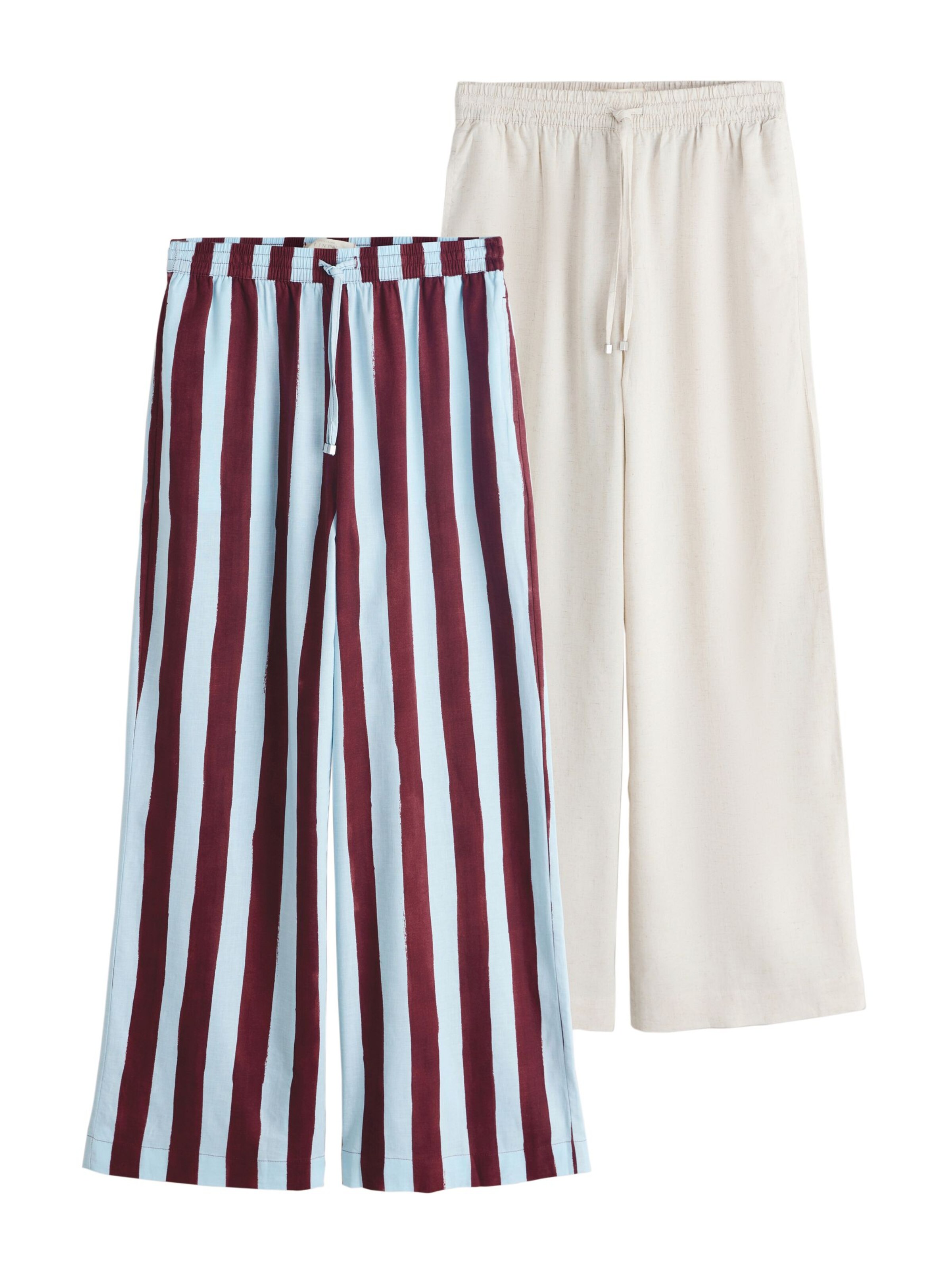 Next Wide Leg Hose in Beige: Vorderseite