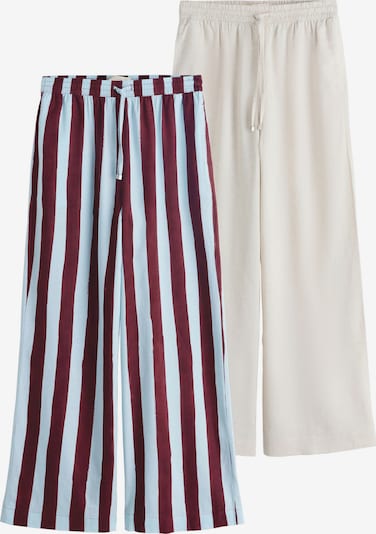 Kelnės iš Next, spalva – nebalintos drobės spalva / pastelinė mėlyna / ciklameno spalva, Prekių apžvalga