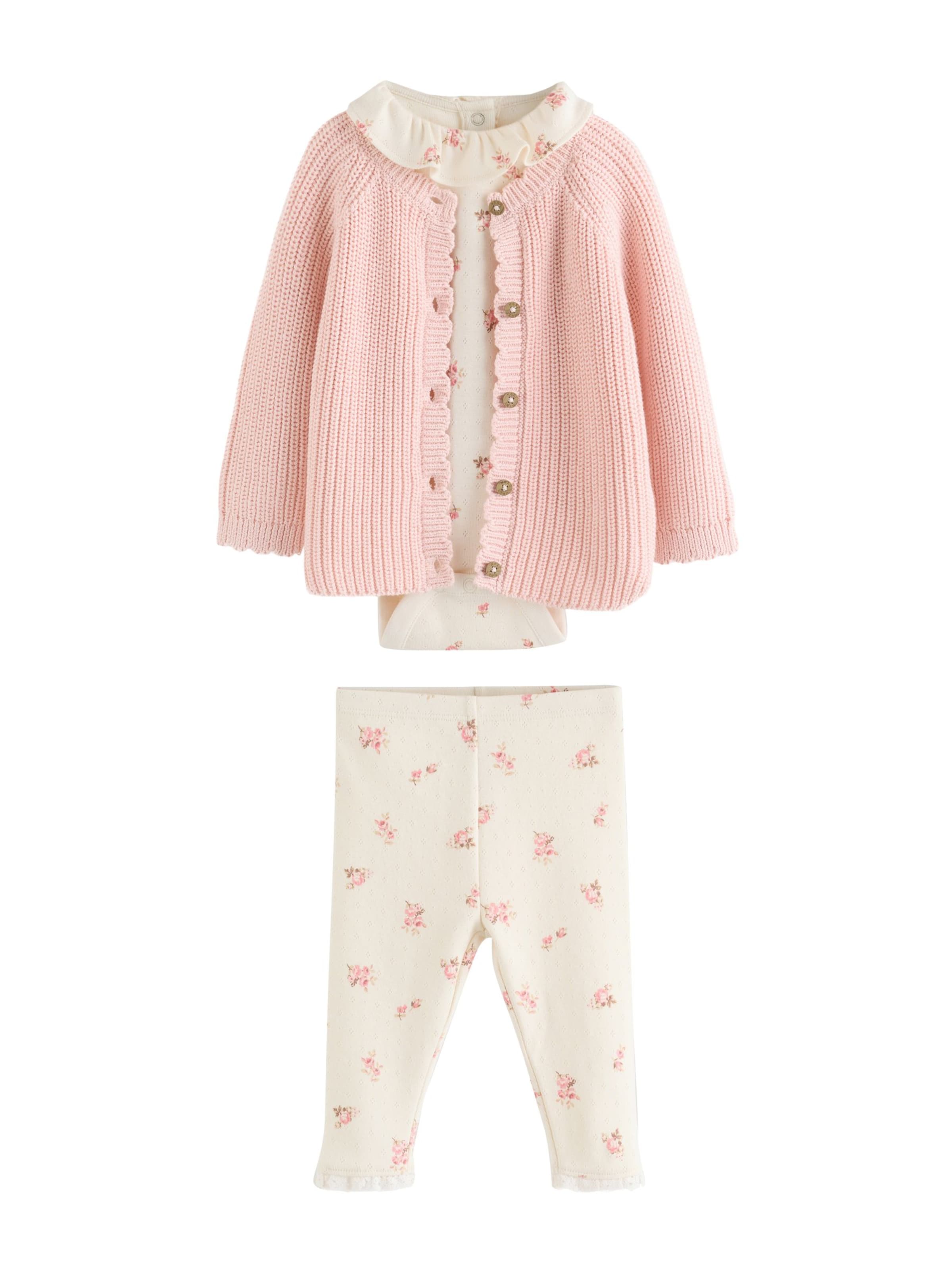 Next 3-teiliges Baby Set in Weiß: Vorderseite