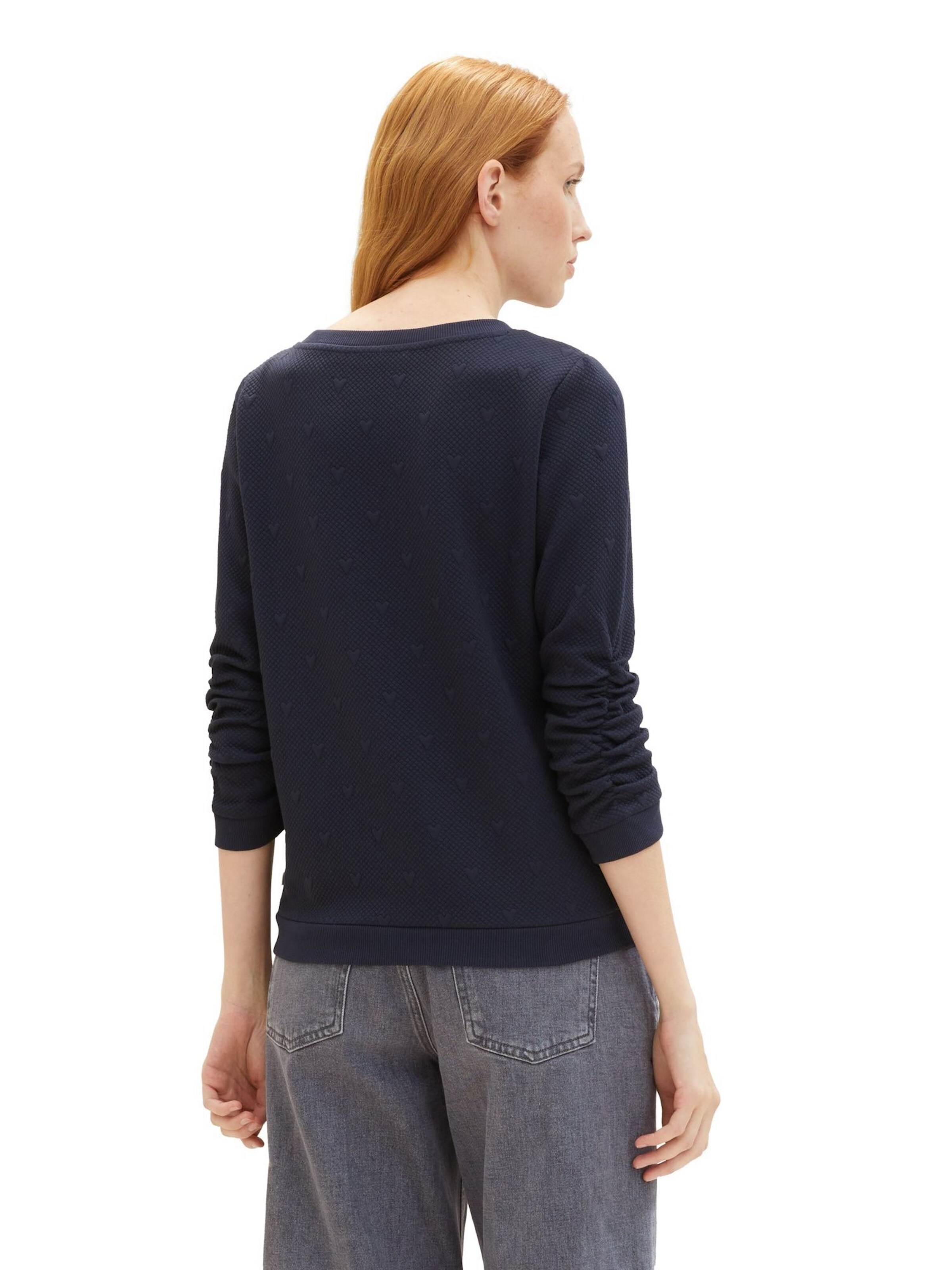 TOM TAILOR Sweatshirt i blå