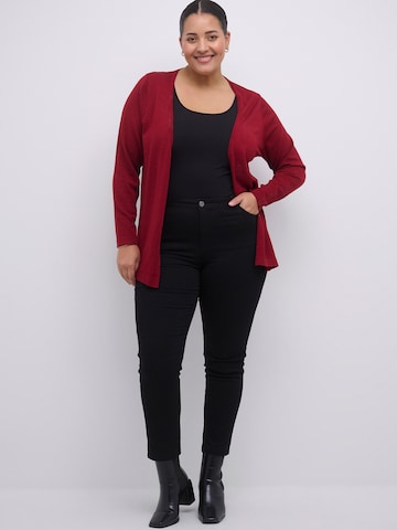 Cardigan 'Farsia' KAFFE CURVE en rouge