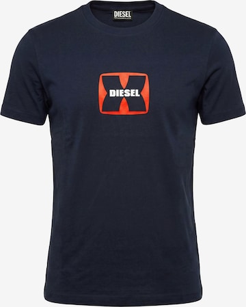 DIESEL Shirt 'T-DIEGOR-K47' in Blauw: voorkant