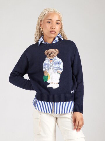 Pull-over Polo Ralph Lauren en bleu : devant