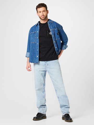 Calvin Klein Jeans Comfort Fit Paita värissä sininen