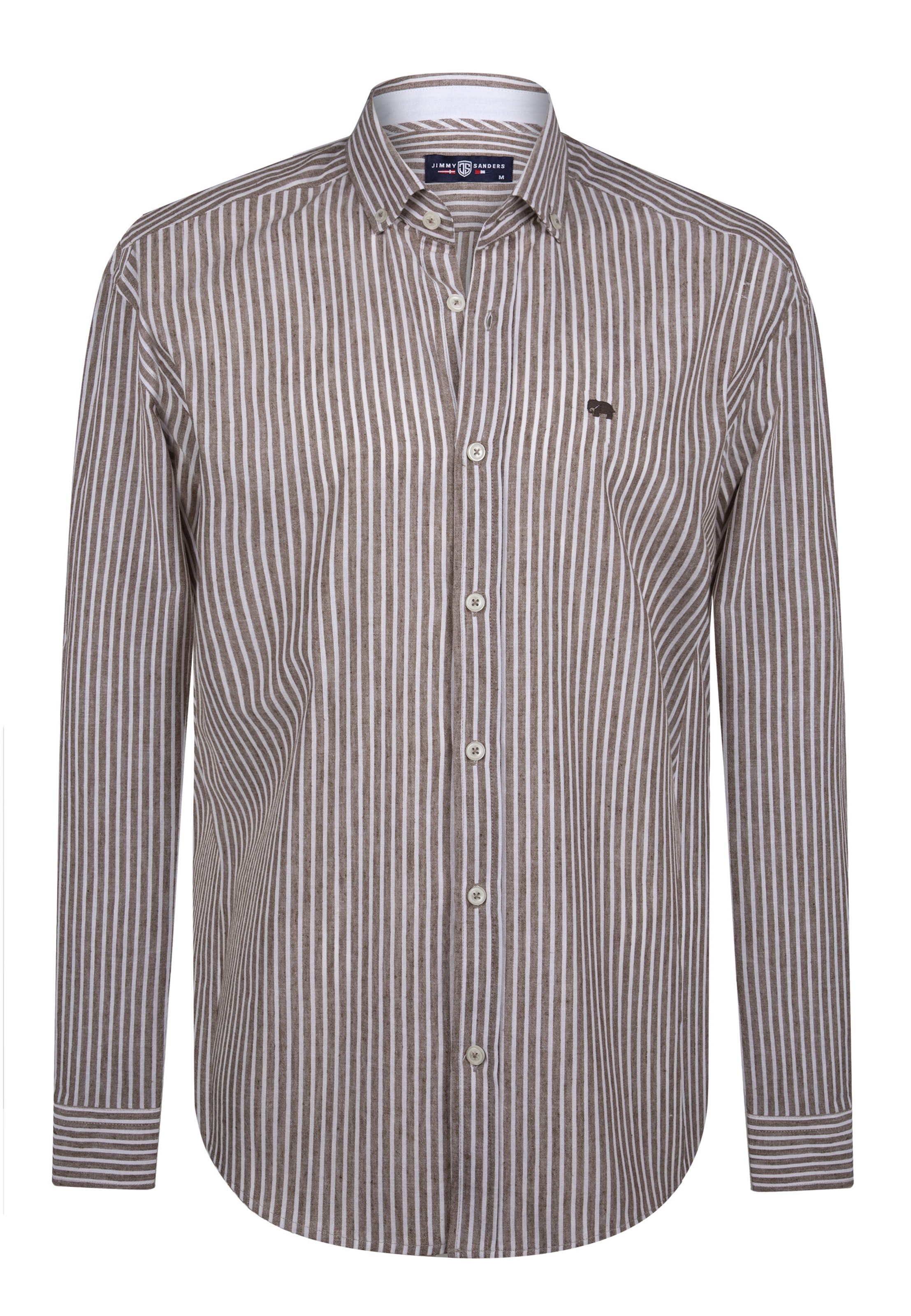 Jimmy Sanders Button Up Shirt in Brown: front