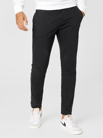 Cotton On - regular Pantalón chino en negro: frente