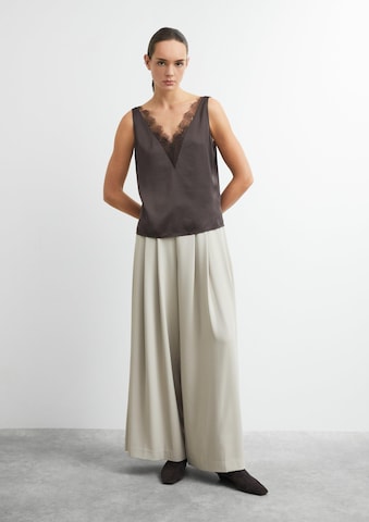 COMMA Wide Leg Hose in Beige