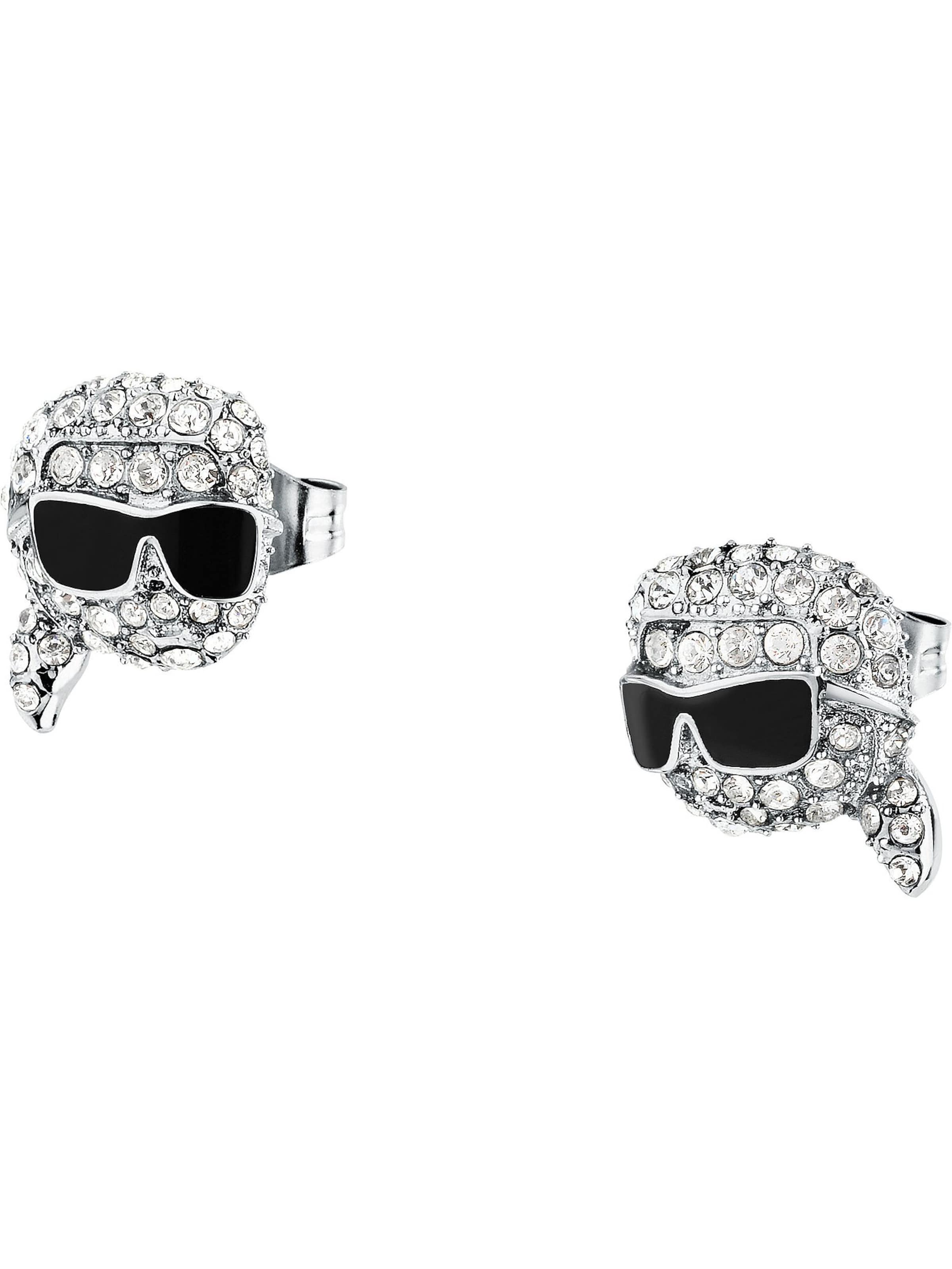 Karl Lagerfeld Earrings in Silver: front