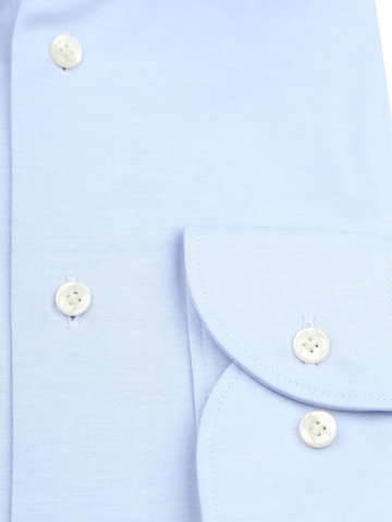 Profuomo Slim fit Button Up Shirt 'Knitted' in Blue