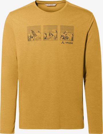VAUDE Performance shirt 'Rosemoor III' in Yellow: front