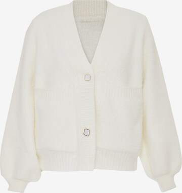 Cardigan NALLY en blanc : devant