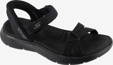 SKECHERS Sandaal 'Skechers Slip-Ins: Go Walk Flex Sandal - Illuminate' in Zwart: voorkant