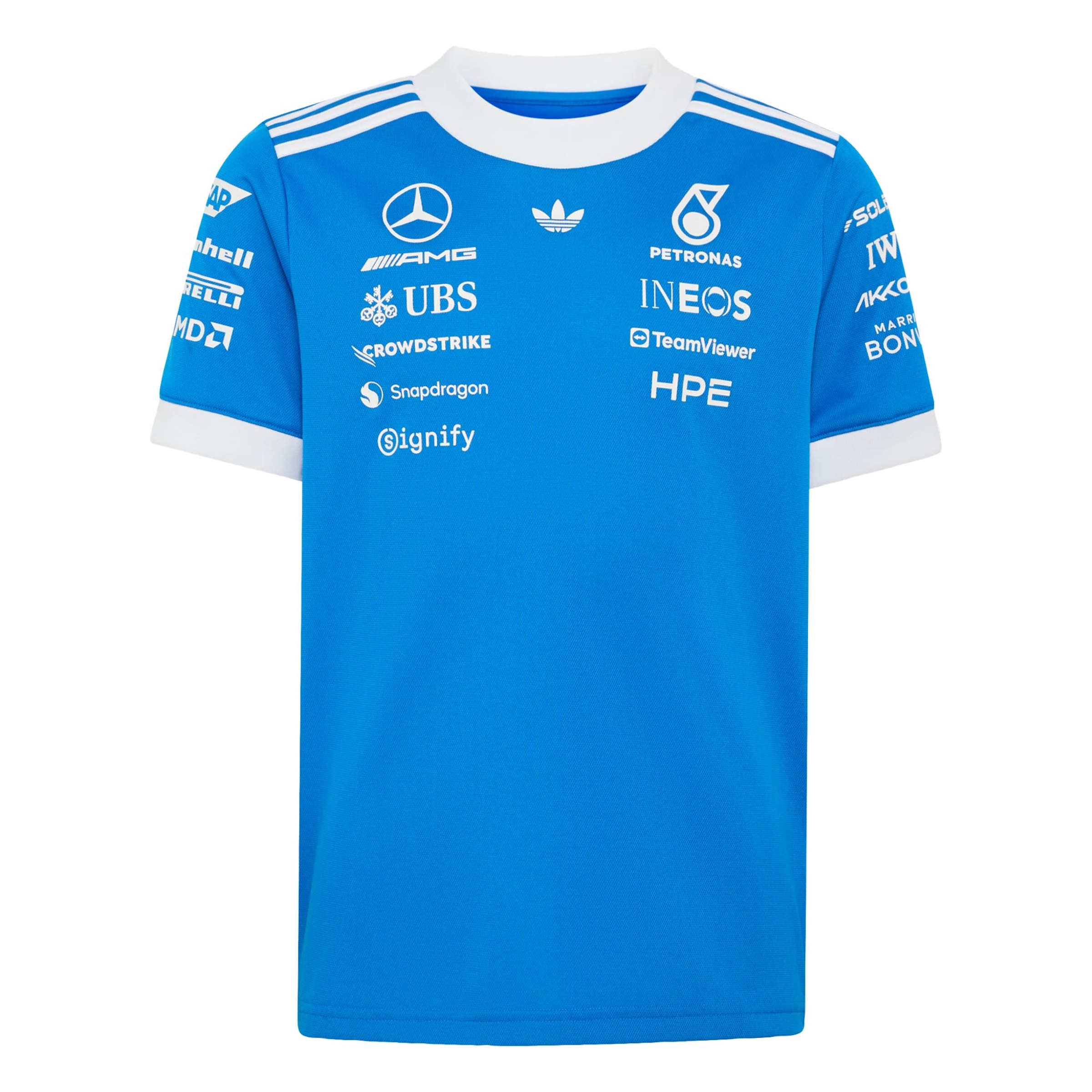 T-Shirt fonctionnel 'Mercedes-AMG Petronas Formula 1 Team Blue Wonder' ADIDAS PERFORMANCE en bleu : devant