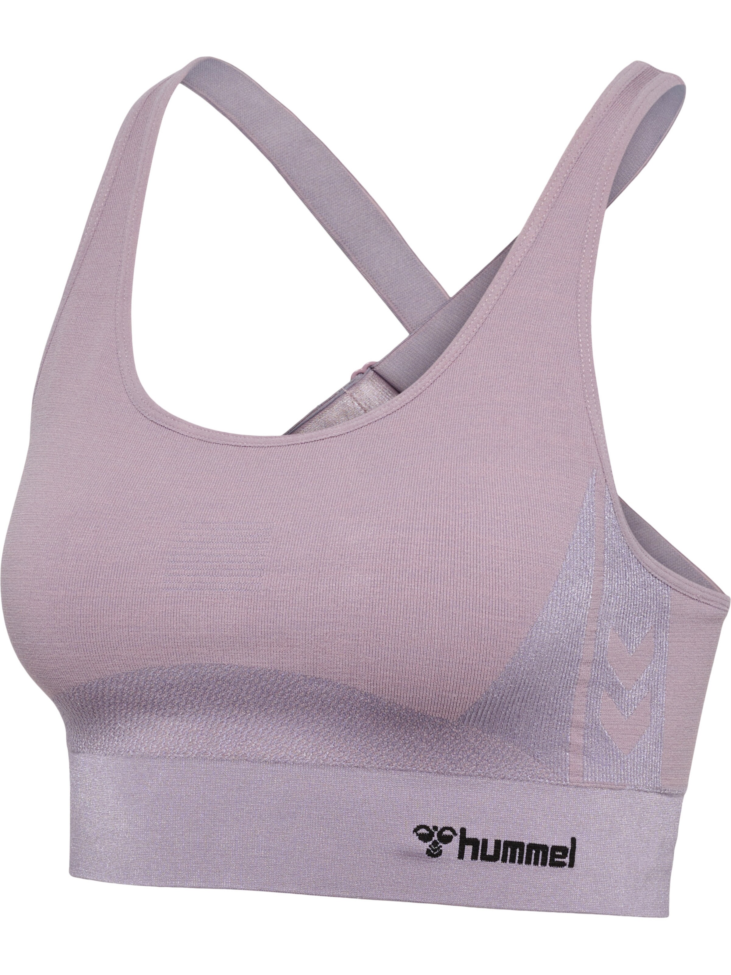 Hummel Bustier Sporttop in Roze