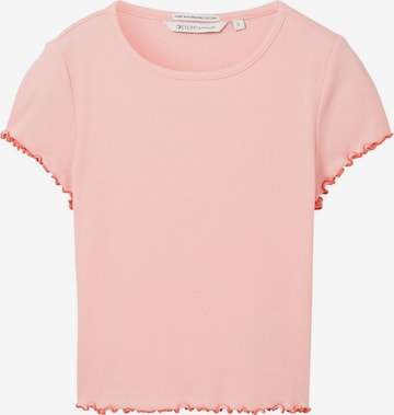 T-shirt TOM TAILOR DENIM en rose : devant