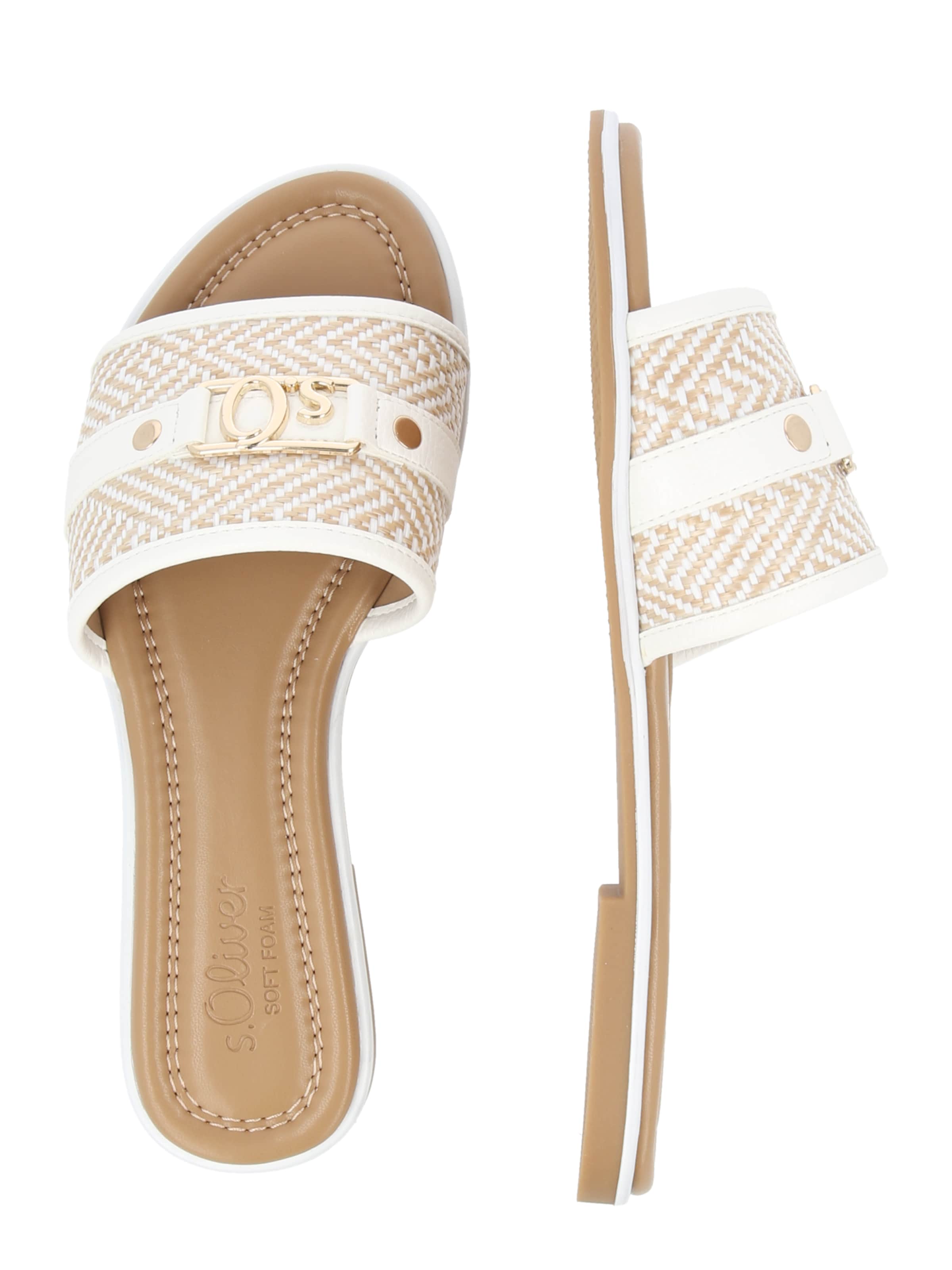 s.Oliver Pantolette in Beige