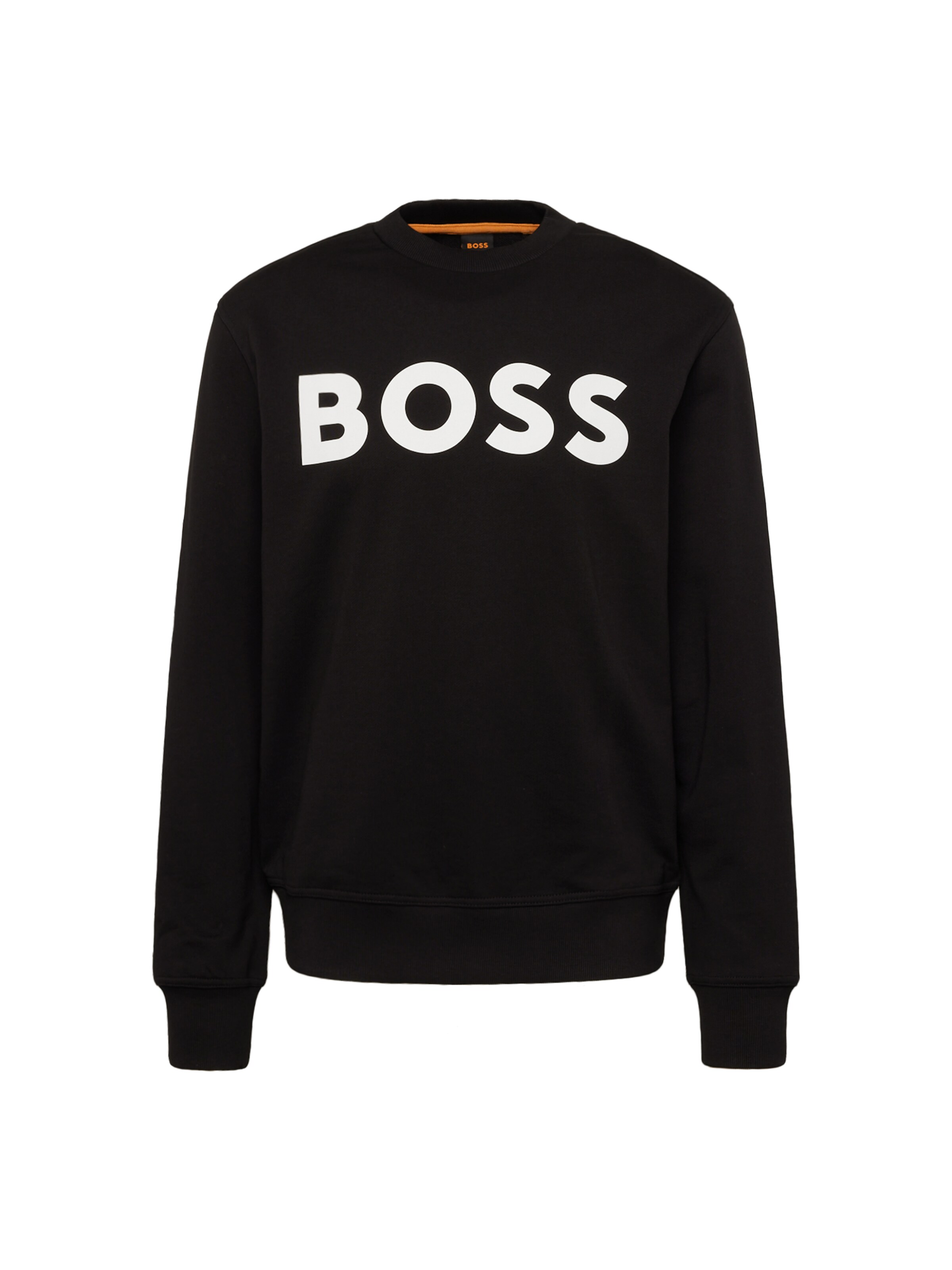BOSS Sweatshirt 'WeBasic' in Zwart: voorkant