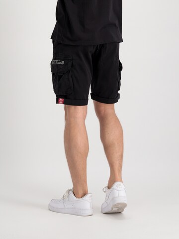 ALPHA INDUSTRIES Regular Cargo trousers in Black