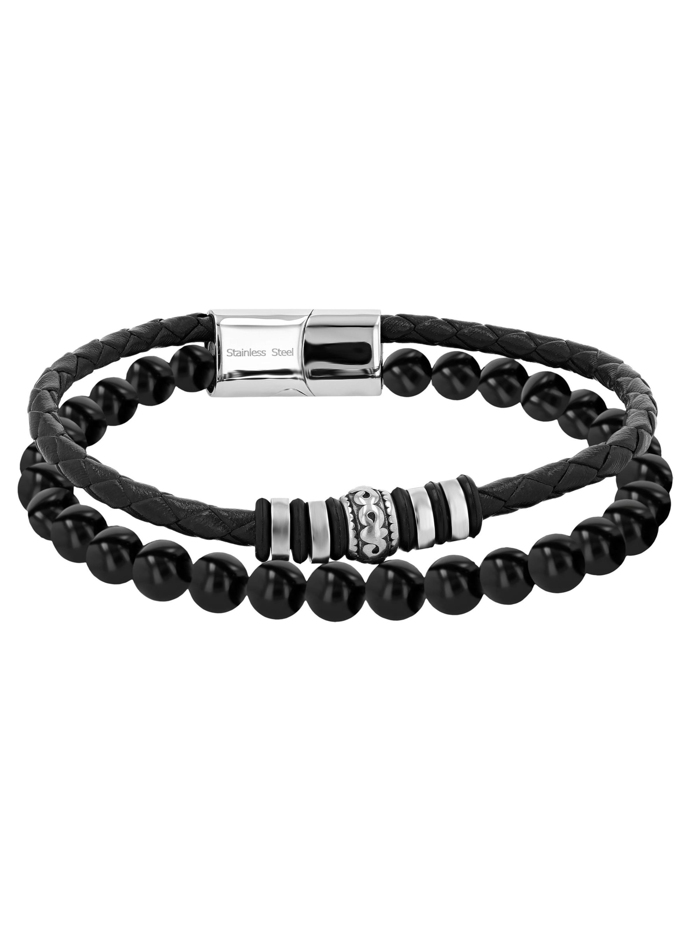 Akzent Armband‌‌‌‌‌‌‌‌ in Schwarz: Vorderseite