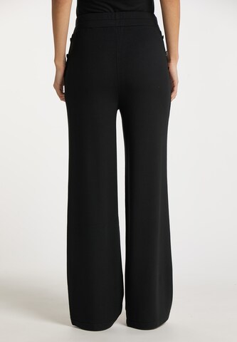 DreiMaster Vintage Wide leg Broek in Zwart