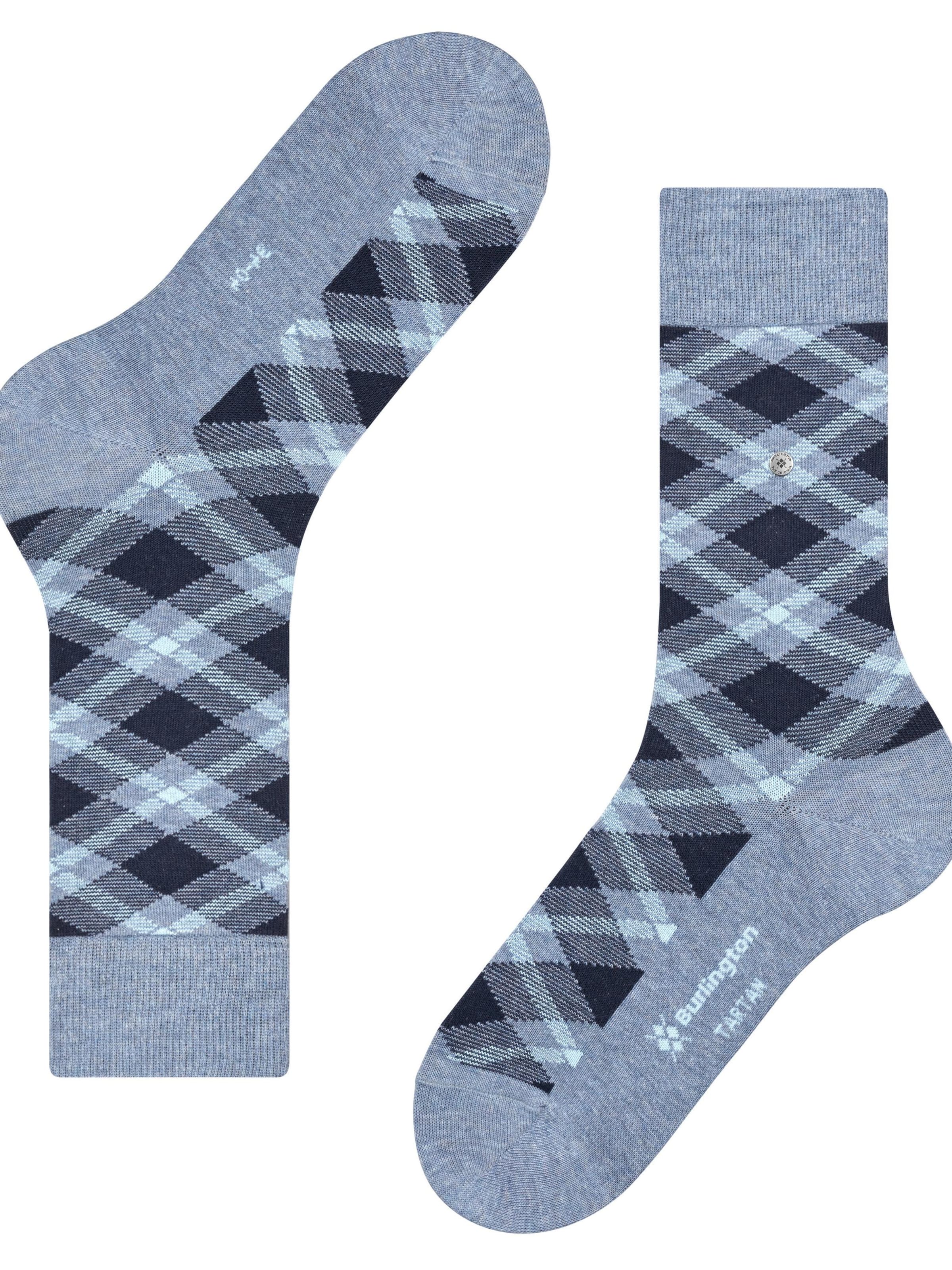 BURLINGTON Socks 'Tartan' in Blue