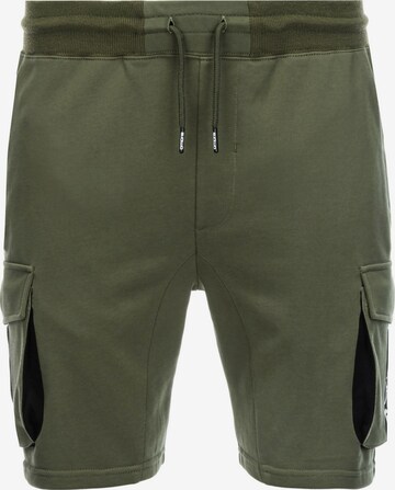 Ombre Cargo Pants 'SRSK-0106' in Green: front