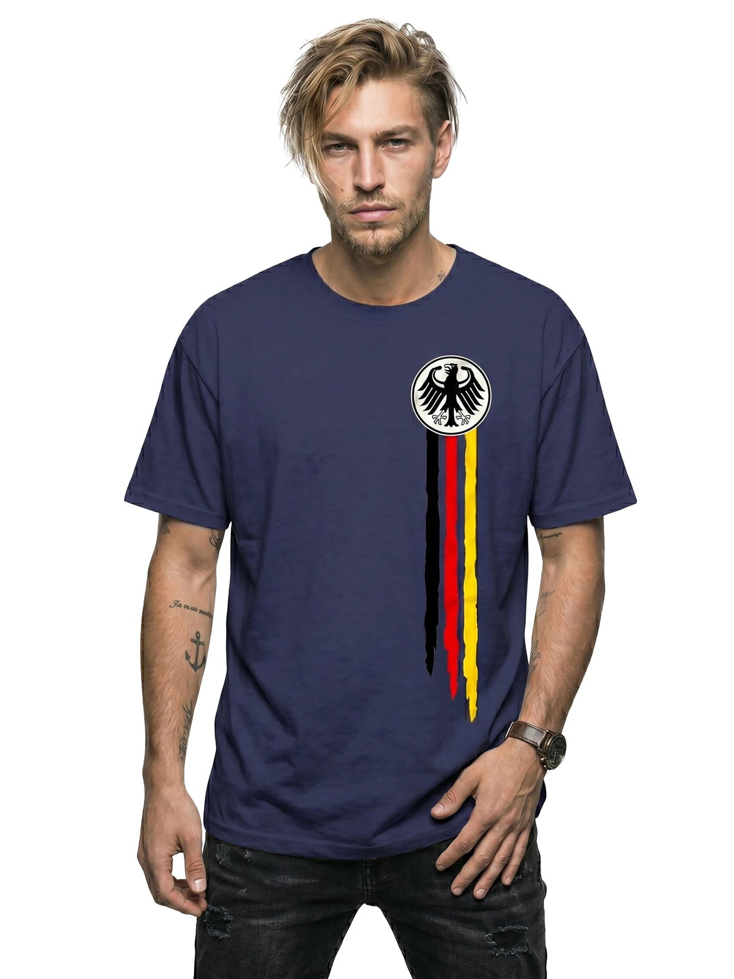 MAKAYA Shirt 'Bundesadler' in Blue