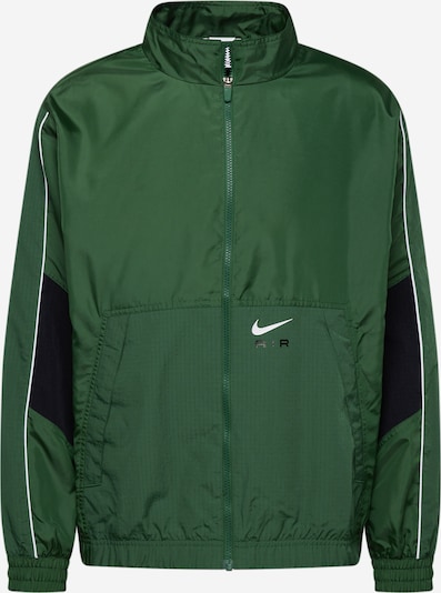 Nike Sportswear Φθινοπωρινό και ανοιξιάτικο μπουφάν 'AIR' σε σκούρο πράσινο / μαύρο / λευκό, Άποψη προϊόντος