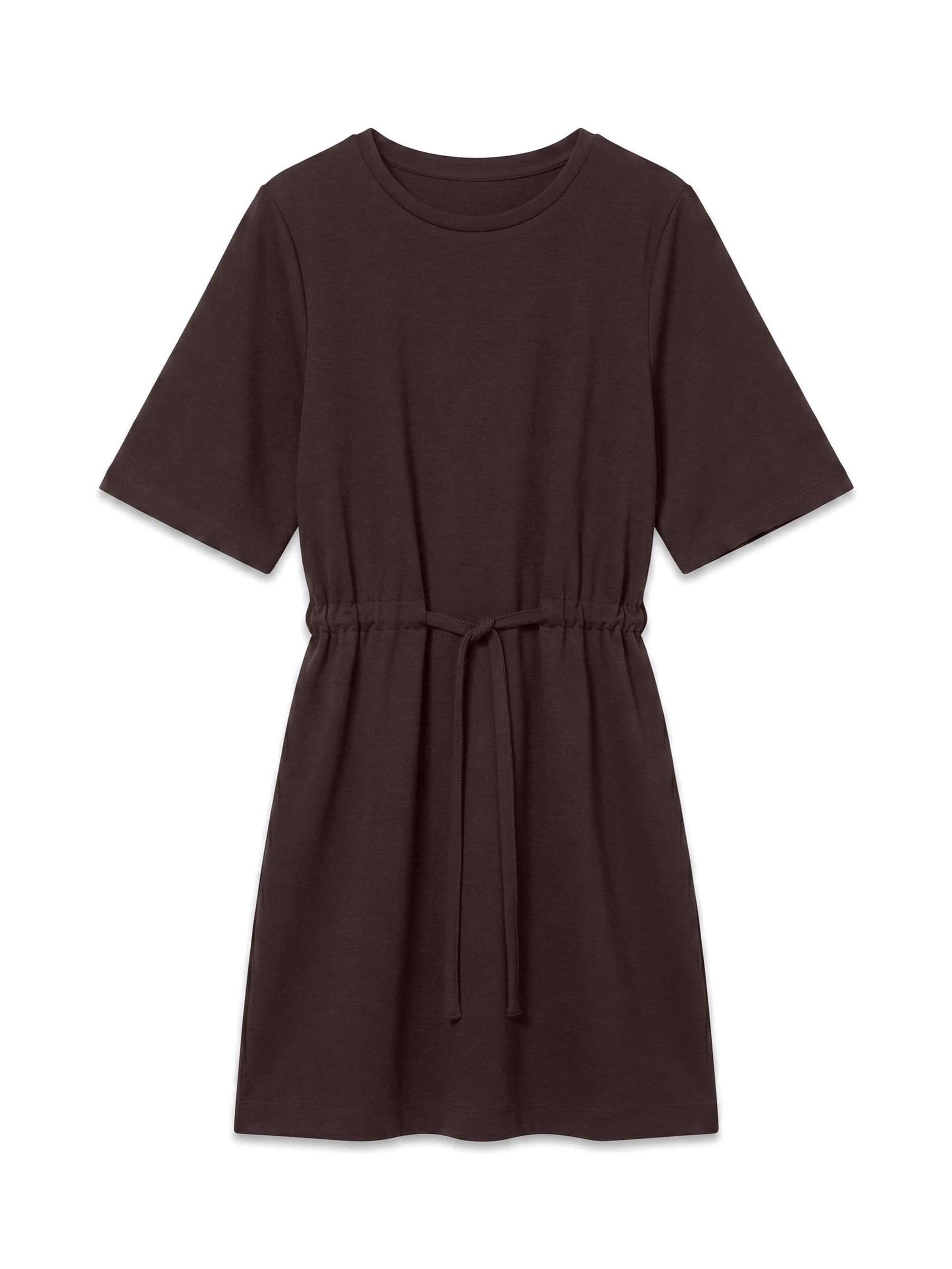 VERO MODA Gebreide jurk 'AWSigga' in Bruin: voorkant