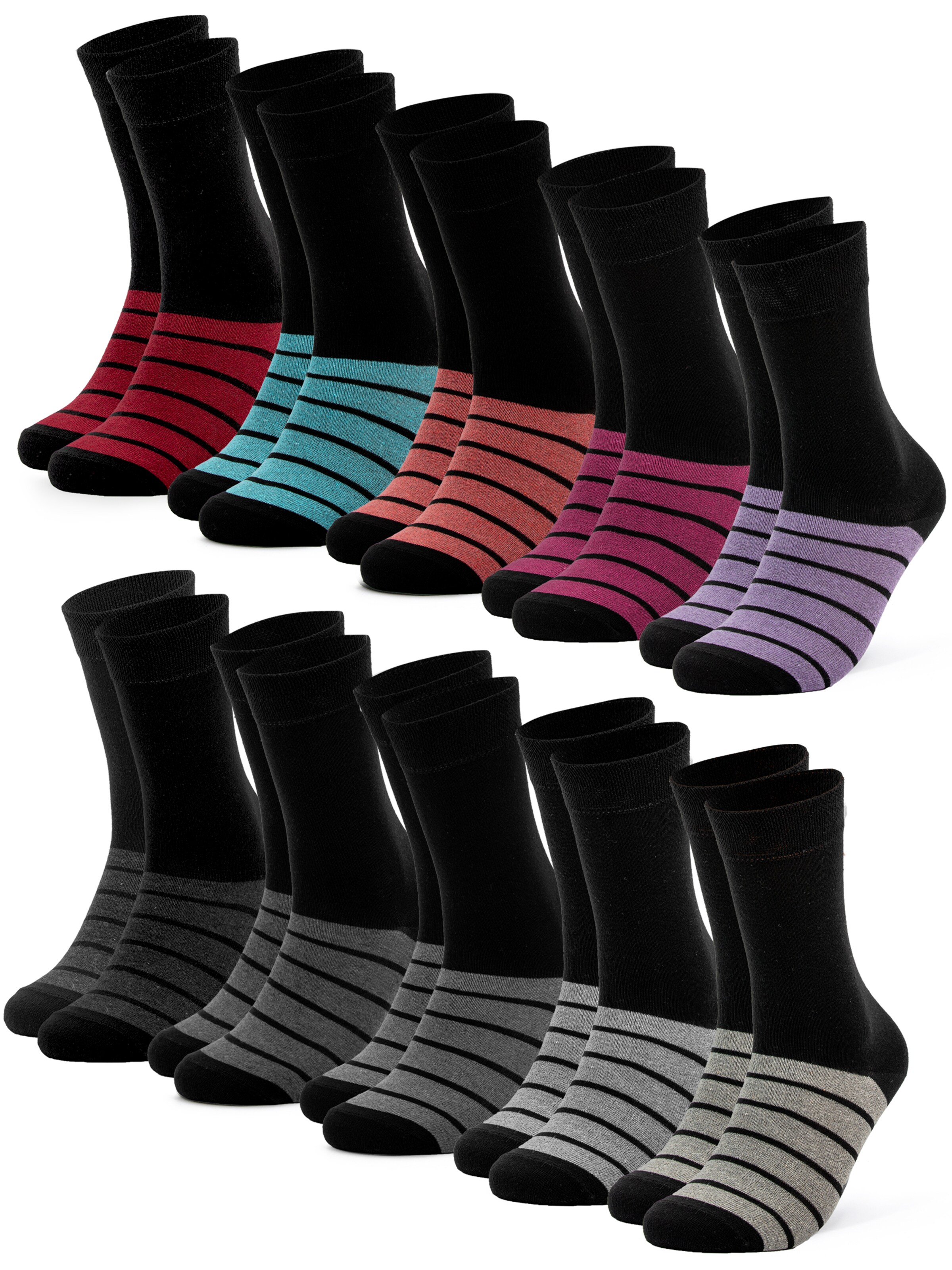 Occulto Socks 'Laura' in Black: front