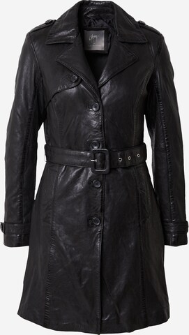 Gipsy Between-Seasons Coat 'Laily' in Black: front