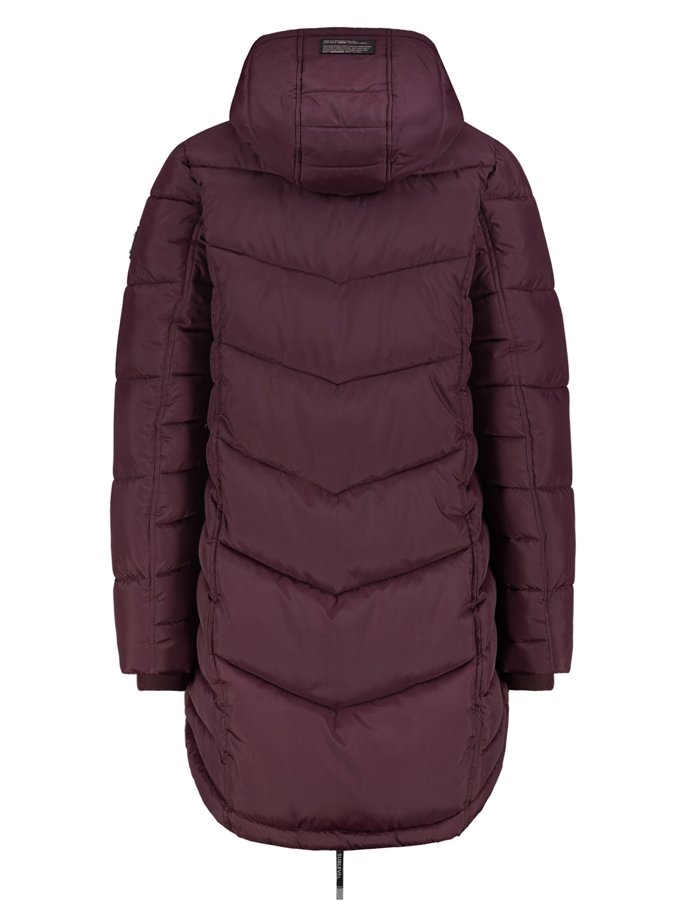 Sublevel Wintermantel in Rood