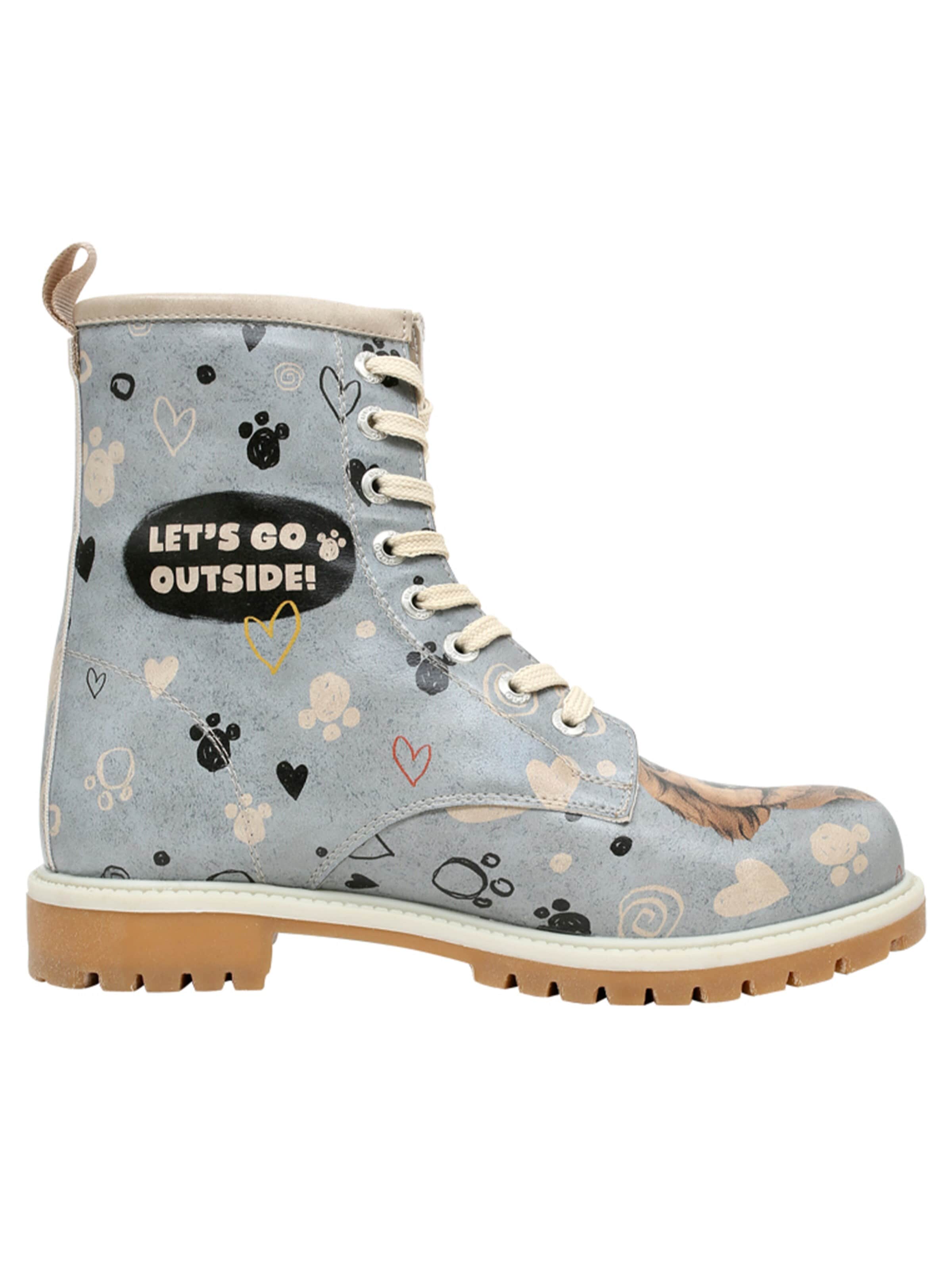 DOGO Lace-Up Ankle Boots in Mixed colors